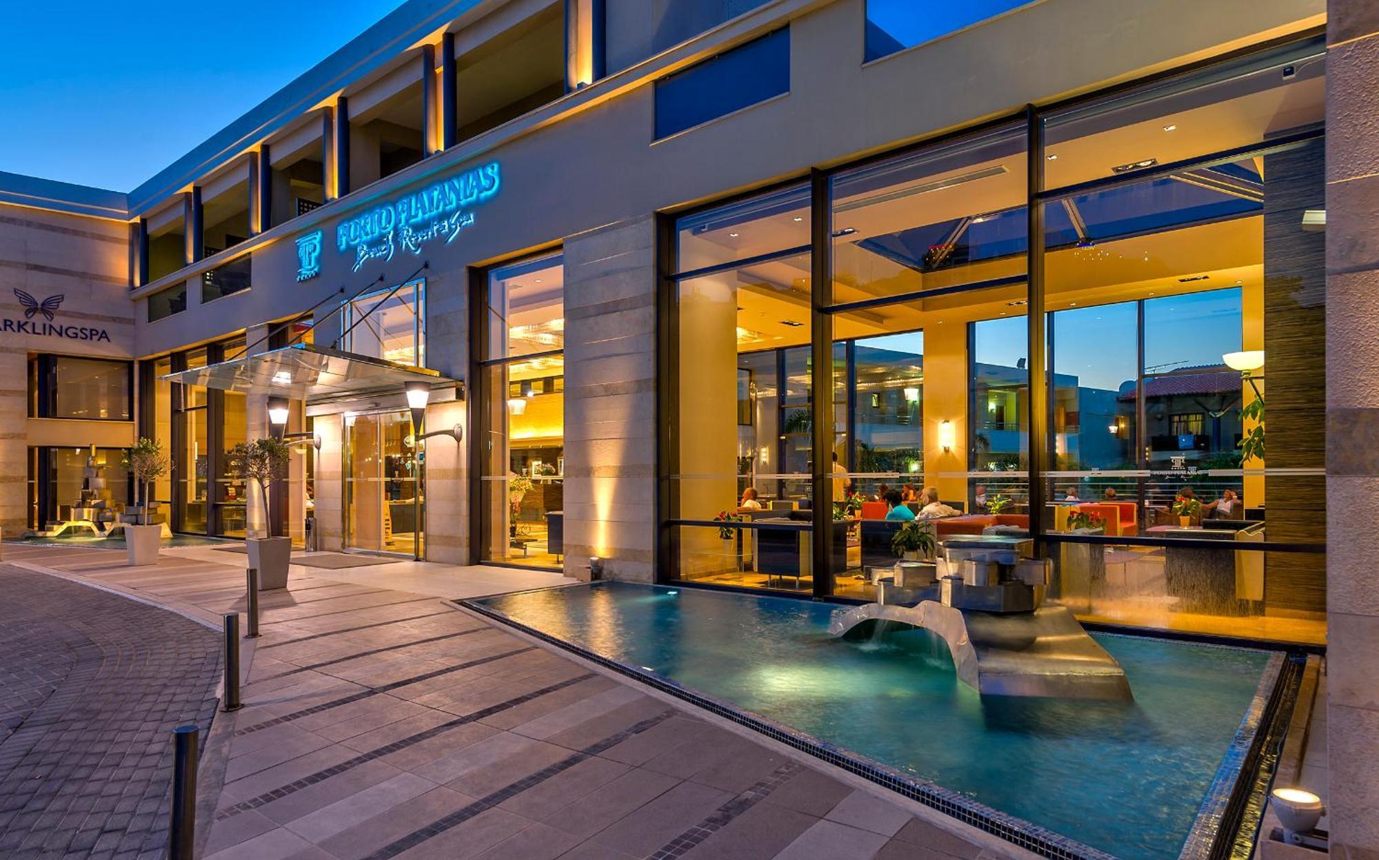 ปอร์โต ปลาตาเนียส บีช รีสอร์ต แอนด์ สปา Hotel ปลาเตเนียส ภายนอก รูปภาพ The Astir Beach Hotel